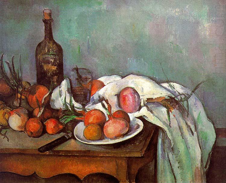 Paul Cezanne Onions and Bottles china oil painting image